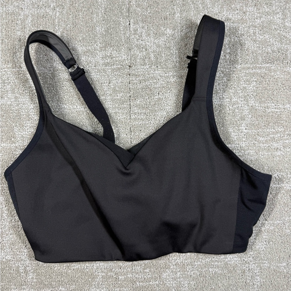 Brooks Black Convertible Black Active Running Sports Bra Womens READ BELOW